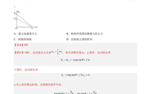 专题25功能关系的图像（解析卷）-十年（2014-2023）高考物理真题分项汇编（全国通用）_近10年高考真题汇编（必刷）_十年（2014-2024）高考物理真题分项汇编（全国通用）