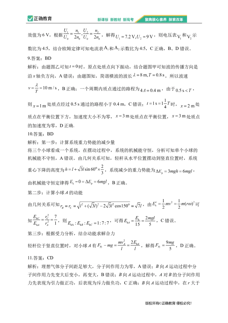 2023届新高考物理金榜猜题卷山东专版_2023高考押题卷_正确教育金榜猜题卷_（新高考）正确教育丨金榜猜题卷_新高考物理