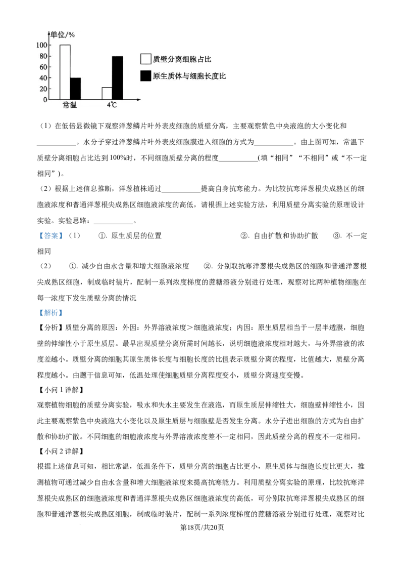 精品解析：安徽省合肥市第七中学2025-2026学年高三上学期第一次质量检测生物试题（解析版）_2025年9月_250924安徽省合肥市第七中学2025-2026学年高三上学期第一次质量检测（全科）
