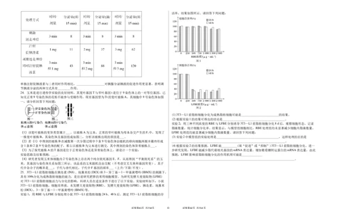 吉林省白城市实验高级中学2025届高三上学期1月期生物+答案_2025年1月_250108吉林省白城市实验高级中学2025届高三上学期1月期末考试