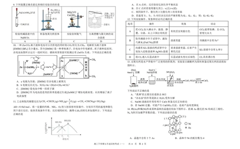 襄阳五中2025届高三下学期5月适应性考试（一）化学_2025年5月_250510湖北省襄阳五中2025届高三下学期5月适应性考试（一）（全科）