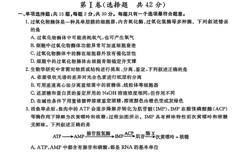 江苏省盐城市、盐城市2024-2025学年高三下学期第二次模拟考试生物试题（PDF版，无答案）_2025年3月_250321江苏省南京市、盐城市2025届高三第一次模拟考试（全科）