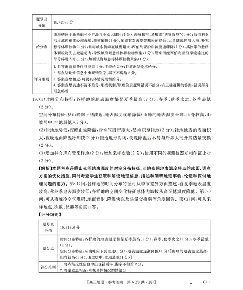广东省部分学校2026届高三上学期10月联考地理C1_2025年10月_251020金太阳&middot;广东省2026届高三上学期10月联考（26-27C）（全科）