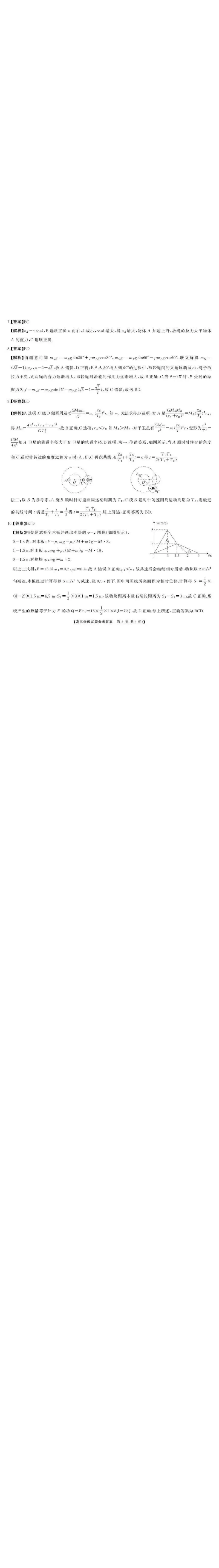 湖南天壹名校联盟2025年下学期高三9月联考+物理答案_2025年9月_250928湖南天壹名校联盟2025年下学期高三9月联考（全科）_物理