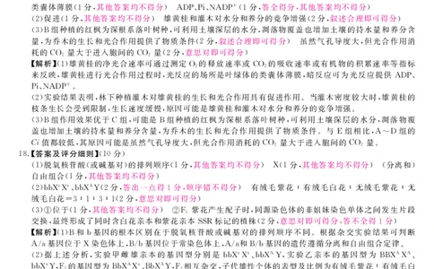 山西省金科大联考2025届高三1月质量检测（25272C-B）生物答案_2025年1月_250126山西省金科大联考2025届高三1月质量检测（25272C）（全科）