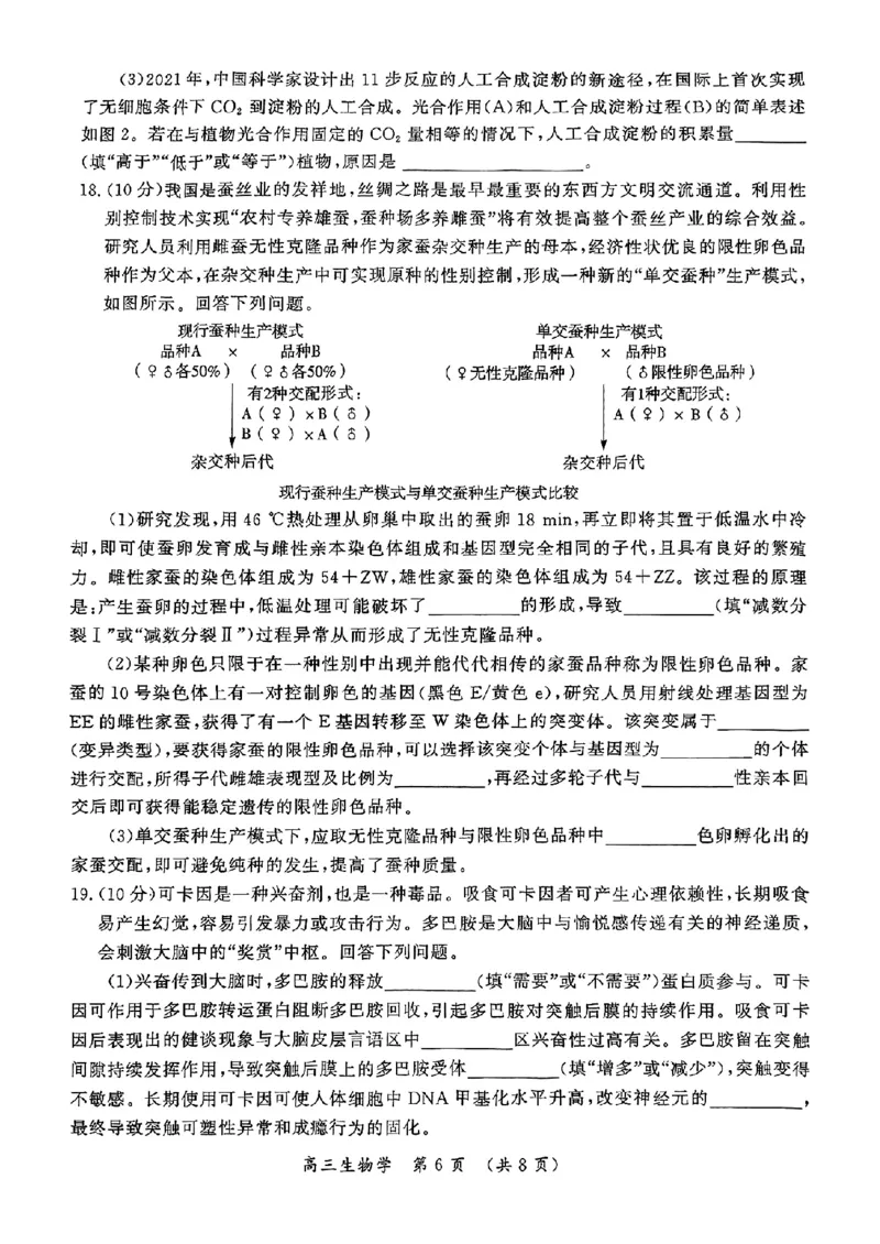 生物_2025年5月_0501河南省开封市2025届高三下学期第三次质量检测（全科）_河南省开封市2025届高三年级第三次质量检测生物