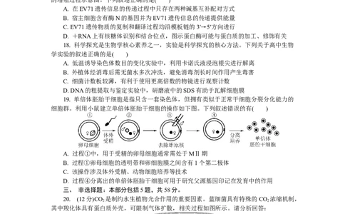 江苏省如皋市2025-2026学年高三上学期第一次教学质量调研生物学试题_2025年10月_12026年试卷教辅资源等多个文件