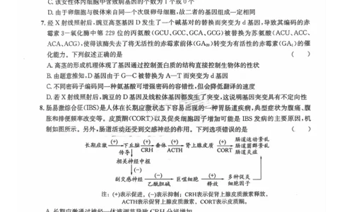 四川省巴中市普通高中2023级&ldquo;零诊&rdquo;模拟考试生物_2025年8月_250817四川省巴中市普通高中2023级&ldquo;零诊&rdquo;模拟考试_四川省巴中市2026届高三&ldquo;零诊&rdquo;模拟考试生物