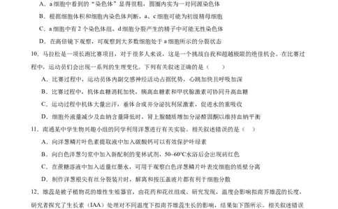 江苏省南京市第一中学2026届高三上学期10月月考生物试卷（含答案）_2025年10月_12026年试卷教辅资源等多个文件_251031江苏省南京市第一中学2025-2026学年高三上学期10月月考
