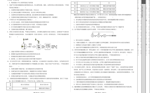 高二生物第一次月考卷（新八省通用）（考试版A3）测试范围：选择性必修1第1~4章（人教版2019）(1)_1多考区联考