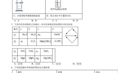 湖南省岳阳市岳阳县第一中学2024-2025学年高三上学期12月月考化学试题Word版含答案_2025年1月_250103湖南省岳阳市岳阳县第一中学2024-2025学年高三上学期12月月考