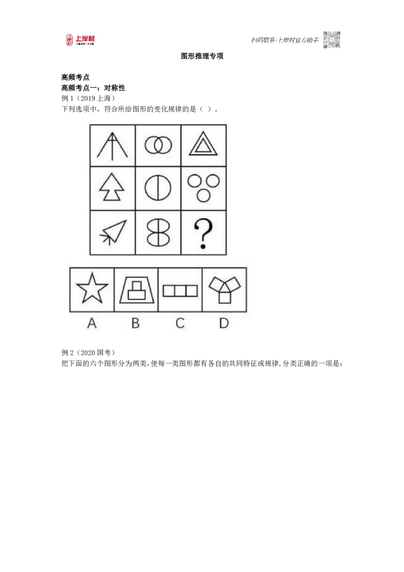 司马图形推理专项_2026考公资料_（28）上岸村合集（司马、章晓铭、王永恒、天晓、忠政、丁旭等）_2025合集_2司马合集_判断2025年上岸村司马图推专项_讲义