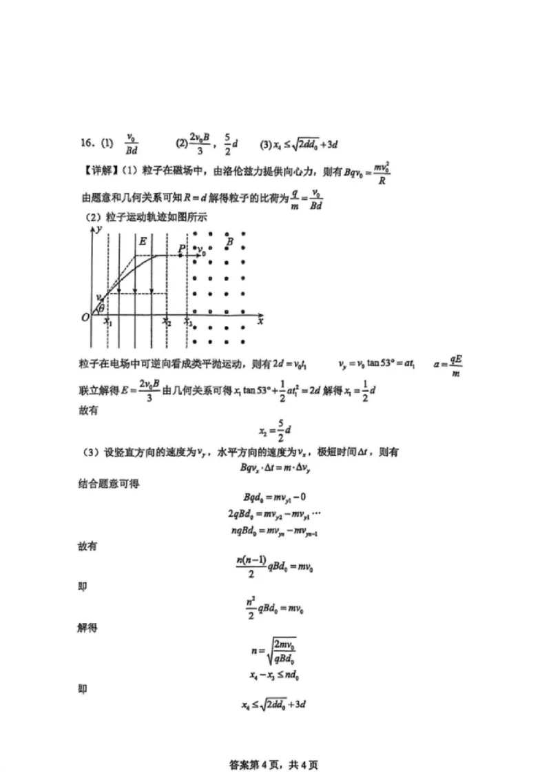 江苏省常州高级中学2024-2025学年高三下学期期初质量调研物理+答案_2025年2月_250224江苏省（常州第一中学、常州高级中学）2024-2025学年高三下学期期初质量调研