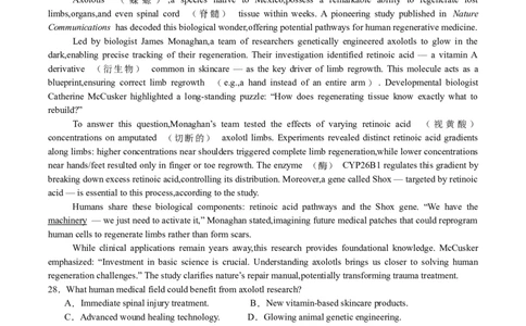 山东省启思大联考2026届高三上学期暑假第一次模拟考试（开学）英语试卷（含音频）_2025年8月_250815山东省启思大联考2026届高三上学期暑假第一次模拟考试（开学）