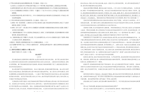 甘肃省部分学校2025届高三上学期第一次联考（期末）语文试卷（含解析）_2025年1月_250109甘肃省部分学校2025届高三上学期第一次联考（期末）