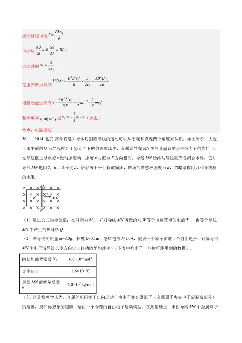 专题50导体棒在导轨上运动问题（二）（解析卷）-十年（2014-2023）高考物理真题分项汇编（全国通用）_近10年高考真题汇编（必刷）_十年（2014-2024）高考物理真题分项汇编（全国通用）