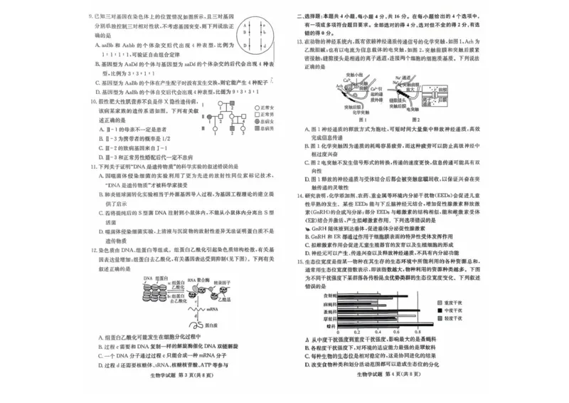 湖南名校联考联合体2026届高三上学期10月月考生物试题（含答案）_2025年10月_12026年试卷教辅资源等多个文件