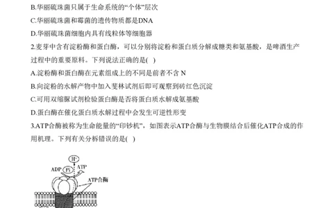 2024届明日之星高考生物精英模拟卷重庆版_2024高考押题卷_72024正确教育全系列_2024明日之星全系列_（新高考）2024《明日之星&middot;高考精英模拟卷》（九科全）各一套