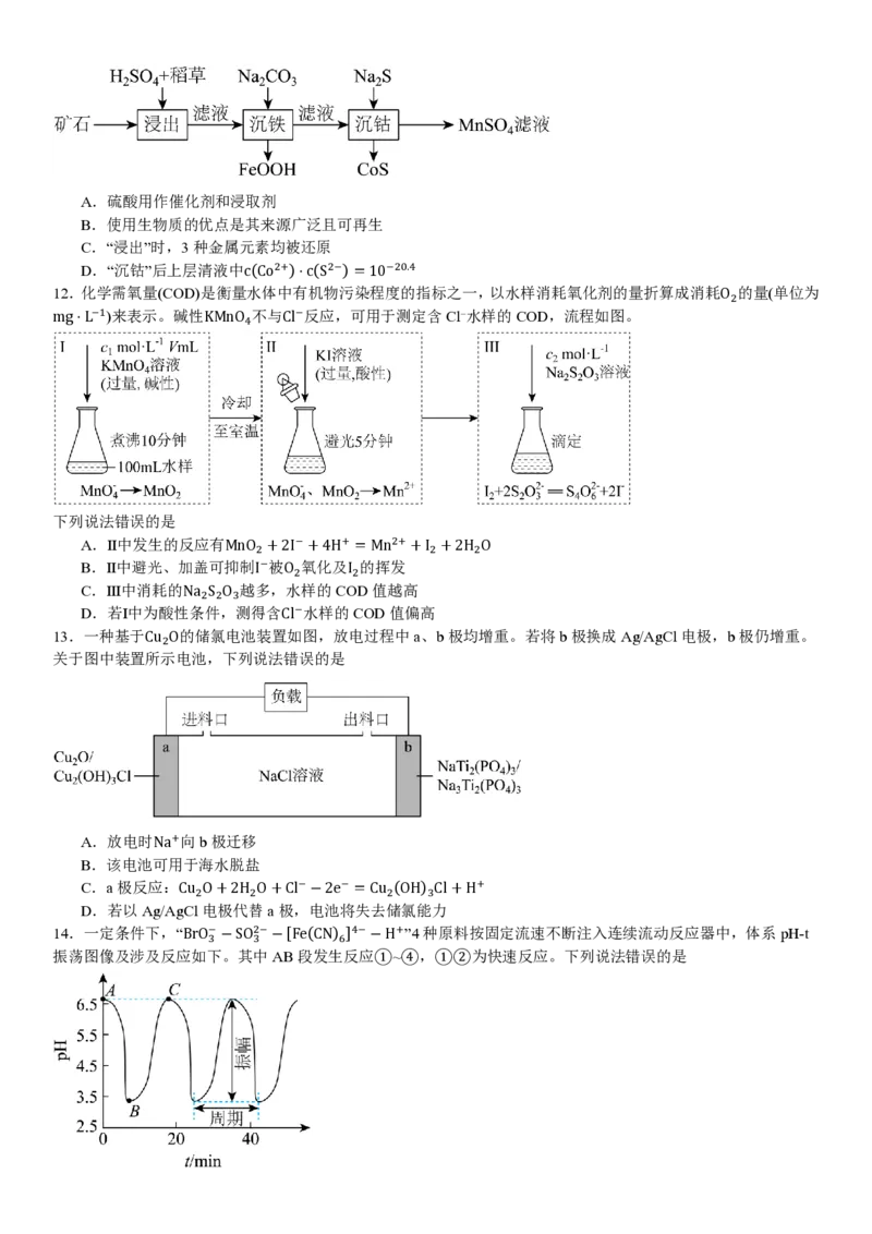 黑、吉、辽、蒙化学-试题_1.高考2025全国各省真题+答案_00.2025各省市高考真题及答案（按省份分类）_20.辽宁卷（9科全）_化学