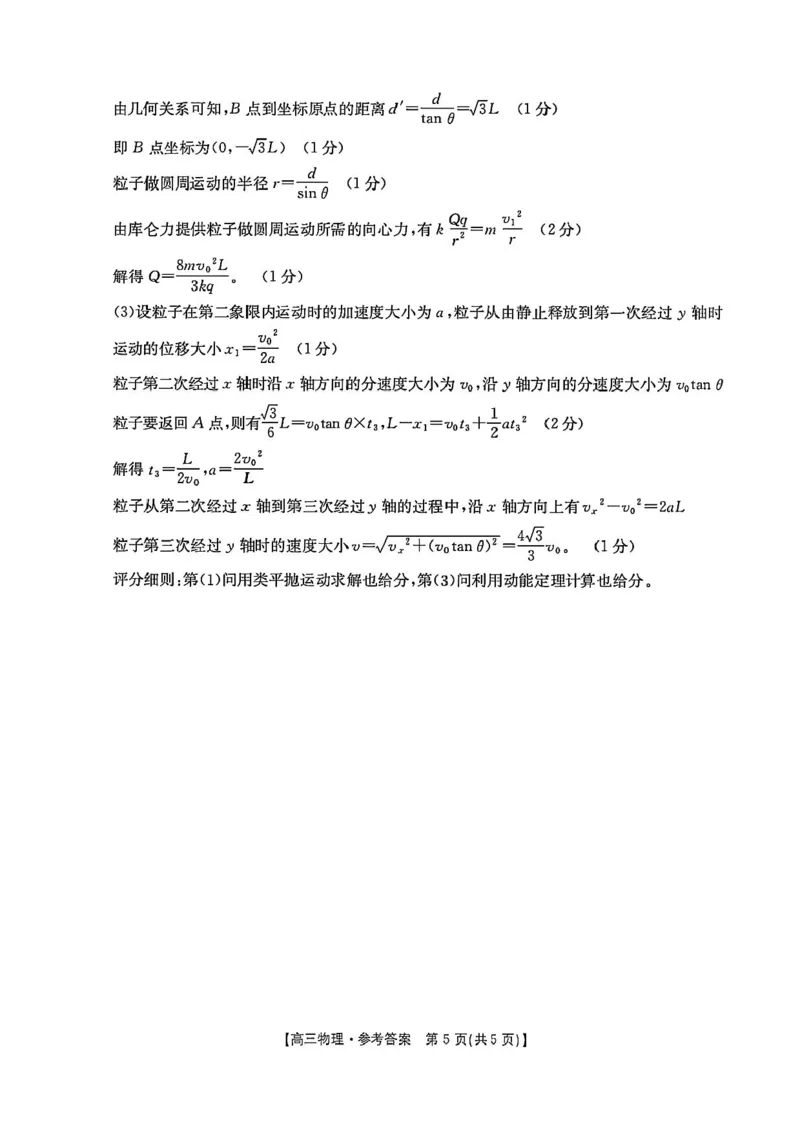 河南省创新发展联盟2025届高三下学期适应性考试物理试卷（含答案）_2025年5月_2505252025届河南省联盟高三下学期高考适应性考试（创新发展联盟三模）（全科）