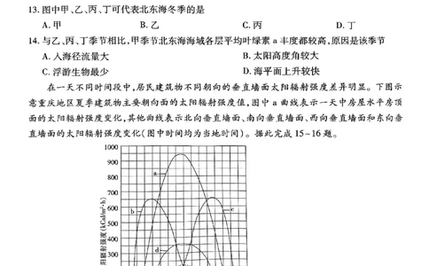 江西省上进联考2025届高三年级5月联合测评地理_2025年5月_250511江西省稳派上进联考2025届高三年级5月联合测评（全科）