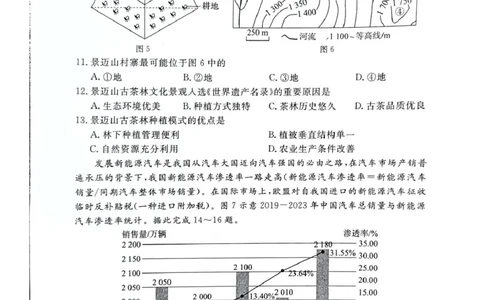 河北省承德、张家口市2025届高三下学期统一模拟考试（一）地理试题（含答案）_2025年3月_250313河北省承德、张家口市2025届高三下学期统一模拟考试（一）（全科）
