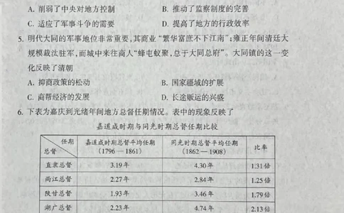 山西省吕梁市2024-2025学年高三上学期期末考试历史试题_2025年1月_250123山西省吕梁市2024-2025学年高三上学期期末调研考试试题（全科）