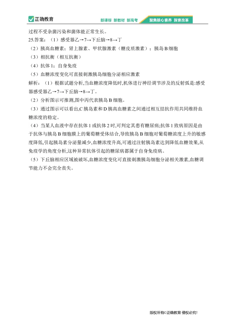 2023届新高考生物金榜猜题卷浙江专版_2023高考押题卷_正确教育金榜猜题卷_（新高考）正确教育丨金榜猜题卷_新高考生物