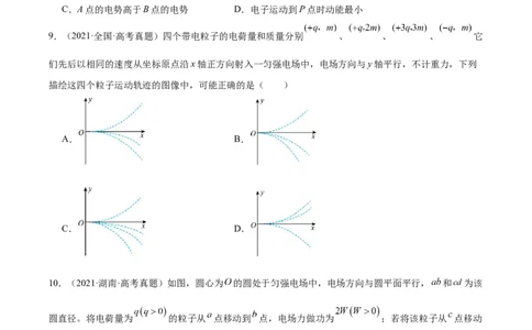 专题39带电粒子在电场运动（一）（原卷卷）-十年（2014-2023）高考物理真题分项汇编（全国通用）_近10年高考真题汇编（必刷）_十年（2014-2024）高考物理真题分项汇编（全国通用）