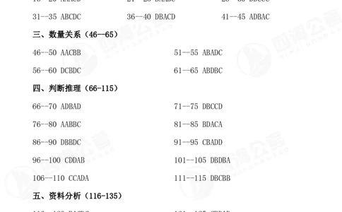 四海24江苏省考行测套题冲刺班--行测3答案公众号：叛逆小樱桃_2026考公资料_花生十三合集_2024+2023年资料_套题班2024花生三省套题冲刺班（江苏、浙江、山东）_无水印讲义