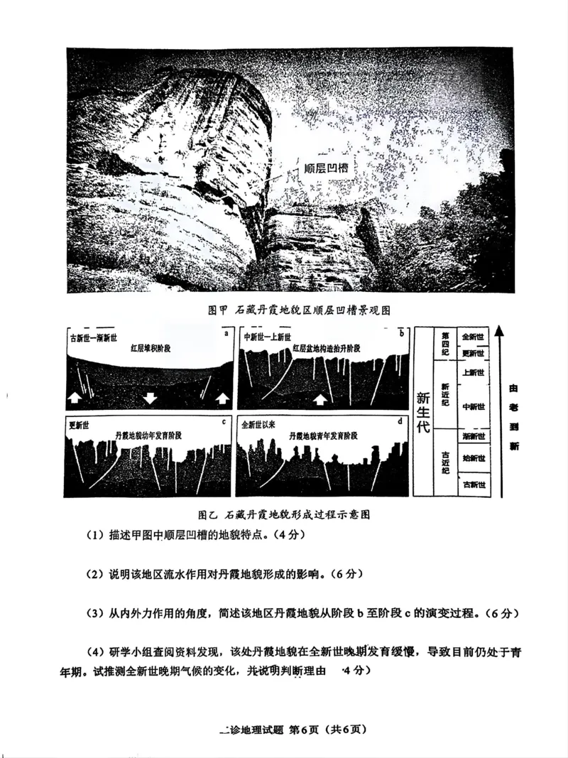 四川省达州市普通高中2025届第二次诊断性测试地理_2025年4月_250417四川省达州市普通高中2025届第二次诊断性测试（达州二诊）（全科）