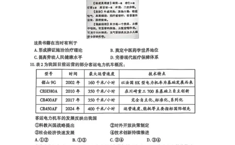 历史试卷_2025年2月_250228武汉市2025届高中毕业生二月调研考试（全科）_武汉市2025届高中毕业生二月调研考试历史