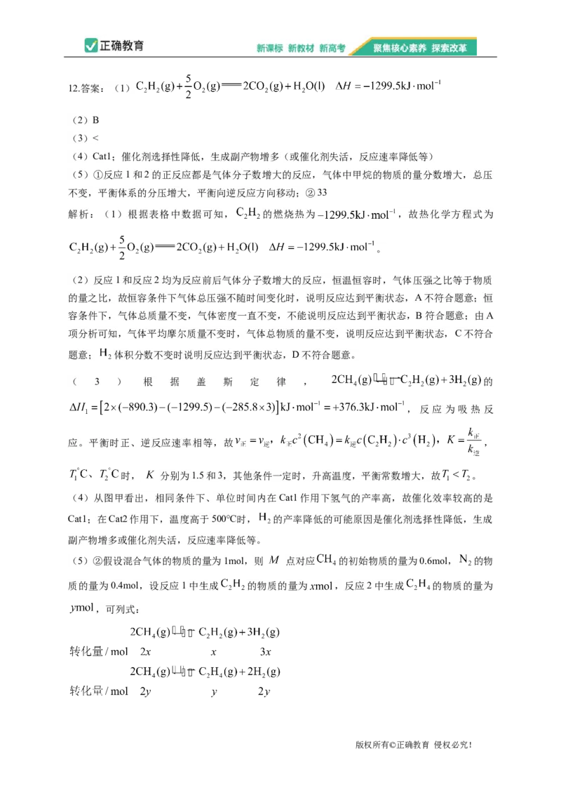 2023届新高考化学金榜猜题卷福建专版_2023高考押题卷_正确教育金榜猜题卷_（新高考）正确教育丨金榜猜题卷_新高考化学