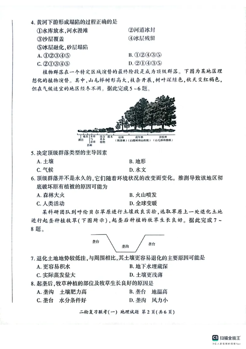 百师联盟2025届高三二轮复习联考（一）（百G）地理_2025年3月_250329百师联盟2025届高三二轮复习联考（一）（全科）_百师联盟2025届高三二轮复习联考（一）地理