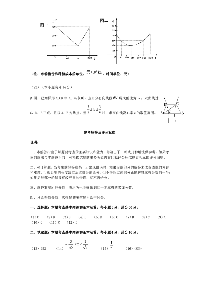 2000年重庆高考理科数学真题及答案_重庆数学24已更_1990-2011重庆数学高考真题