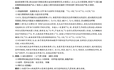 扫描件_生物参考答案_2025年5月_2505212025届河北省邯郸市高三保温考试试题（全科）_2025届河北省邯郸市高三保温考试生物试题