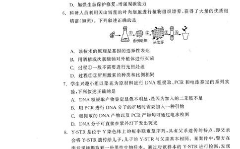 辽宁省点石联考2025届高三年级3月份联合考试生物试题（含答案）_2025年3月_250304辽宁省点石联考2025届高三年级3月份联合考试