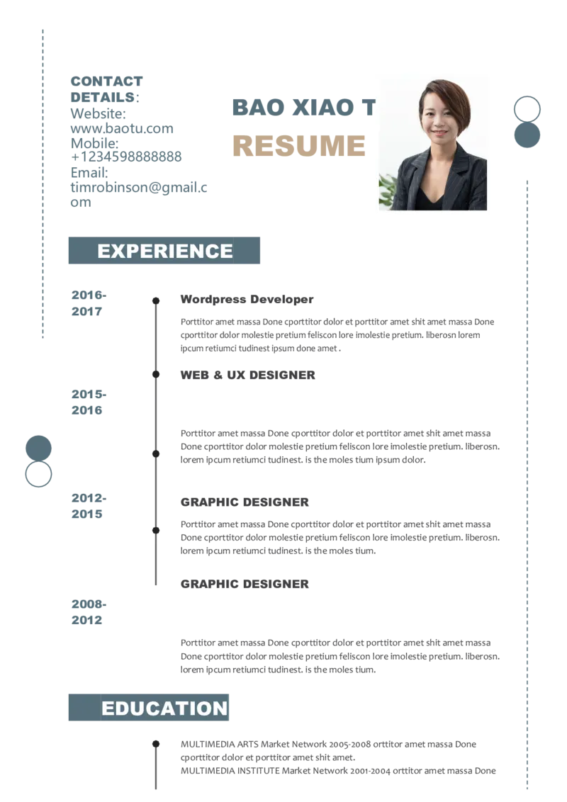 1(6)_10000+PPT模板大礼包_大学生个人简历PPT模板_英文