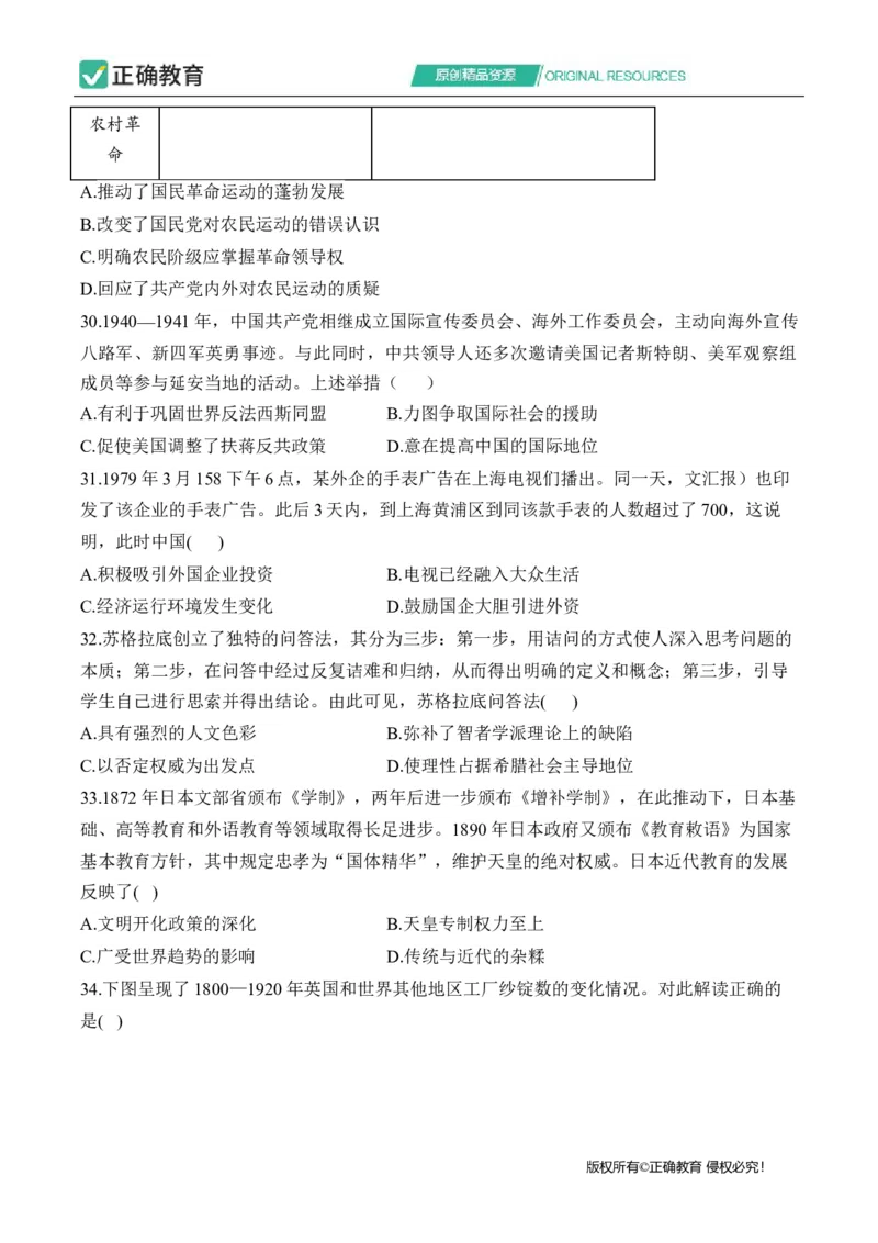 2024届明日之星高考文科综合精英模拟卷全国卷_2024高考押题卷_72024正确教育全系列_2024明日之星全系列_（全国卷）2024《明日之星&middot;高考精英模拟卷》（九科全）各一套