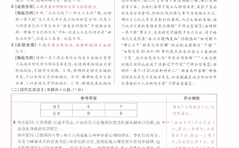 2024年王后雄高考押题预测卷重庆语数英答案_2024高考押题卷_22024王hou雄_王后雄高考押题预测卷（重庆，甘肃，湖北，广东，海南，辽宁）_答案