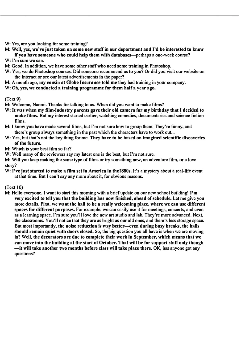 英语答案(1)_2025年5月_250516吉林省长春市东北师范大学附属中学高三下学期第四次模拟考试（全科）_吉林省长春市东北师范大学附属中学2024-2025学年高三下学期第四次模拟考试英语