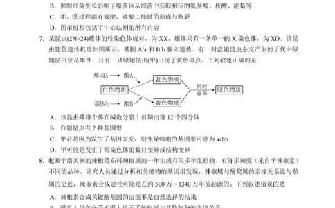 安徽省江南十校2025届高三下学期第一次联考（一模）生物试题+答案_2025年3月_250305安徽省江南十校2025届高三下学期第一次联考（一模）（全科）