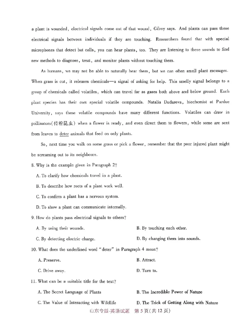 2024王后雄山东专版&mdash;&mdash;英语_2024高考押题卷_22024王hou雄_（新高考）2024王后雄押题预测卷（分科版）_3.英语