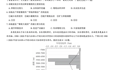 西北名校教研联盟2025届高三下学期2月联考地理试卷（含解析）_2025年2月_250226西北名校教研联盟2025届高三下学期2月联考（全科）