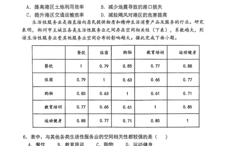 福州三中2024-2025学年第二学期高三第十一次质量检测地理+答案_2025年3月_250304福州三中2024-2025学年第二学期高三第十一次质量检测