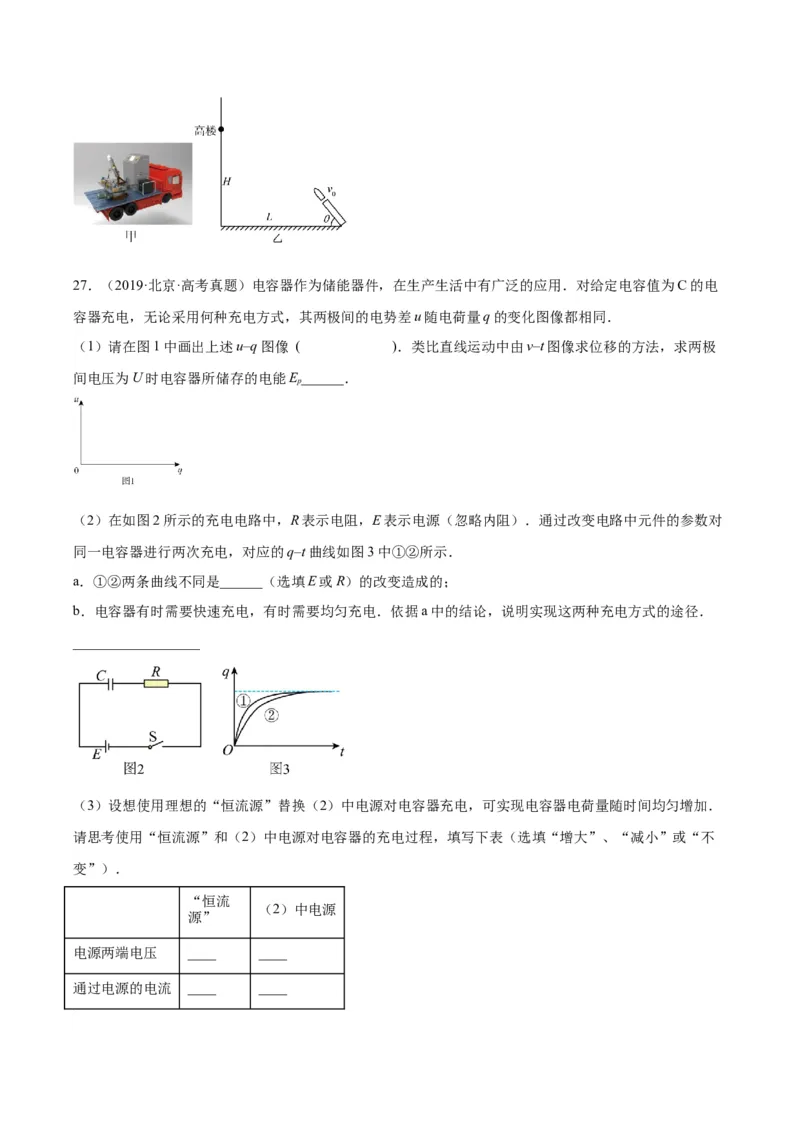 专题38静电现象和电容器（原卷卷）-十年（2014-2023）高考物理真题分项汇编（全国通用）_近10年高考真题汇编（必刷）_十年（2014-2024）高考物理真题分项汇编（全国通用）