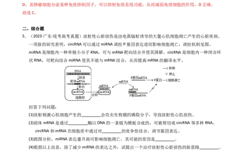 专题05细胞的生命历程（解析卷）_近10年高考真题汇编（必刷）_十年（2014-2024）高考生物真题分项汇编（全国通用）_2023年高考真题和模拟题生物分项汇编（全国通用）