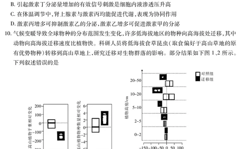 江西省重点中学盟校2024-2025年高三第二次联考生物_2025年5月_250506江西省重点中学盟校2024-2025年高三第二次联考（全科）_江西省重点中学盟校2024-2025年高三第二次联考生物