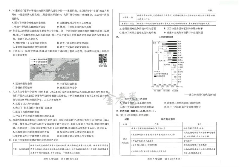 2024年天星高考临考预测押题密卷山东专版（历史_2024高考押题卷_12024天星全系列_@@@天星临考押题密卷汇总重复_2024年tx高考临考押题密卷山东专版