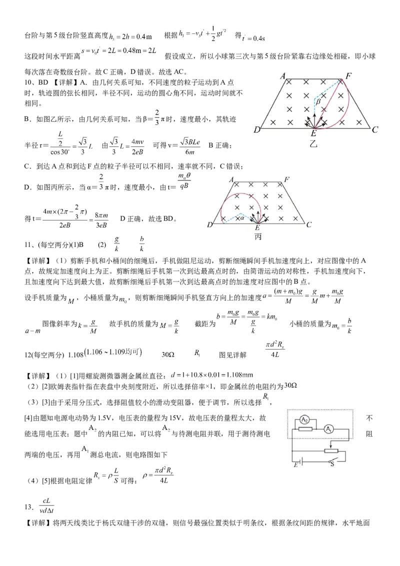 湖北省&ldquo;黄鄂鄂&rdquo;2025年高三下学期4月联考物理答案_2025年5月_0502湖北省&ldquo;黄鄂鄂&rdquo;2025年高三下学期4月联考（全）